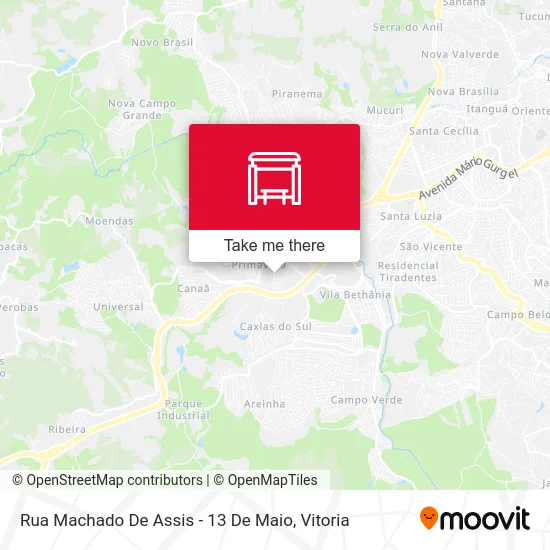 Rua Machado De Assis - 13 De Maio map