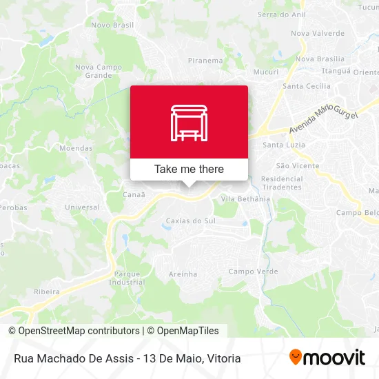 Rua Machado De Assis - 13 De Maio map