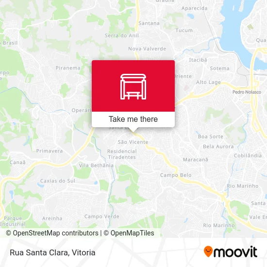 Rua Santa Clara map