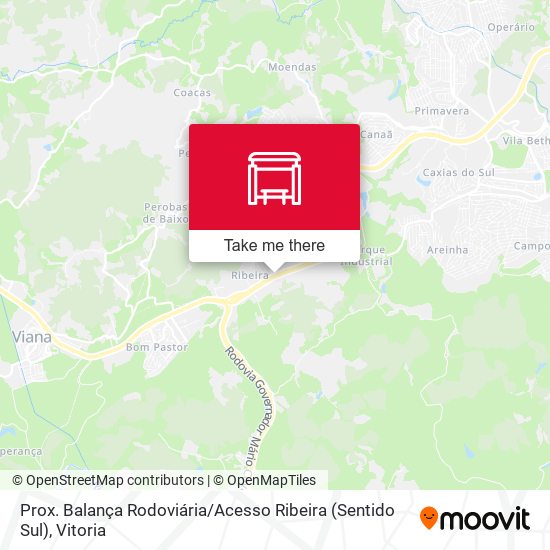 Prox. Balança Rodoviária / Acesso Ribeira (Sentido Sul) map