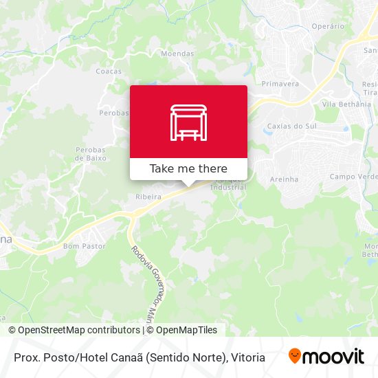 Prox. Posto / Hotel Canaã (Sentido Norte) map