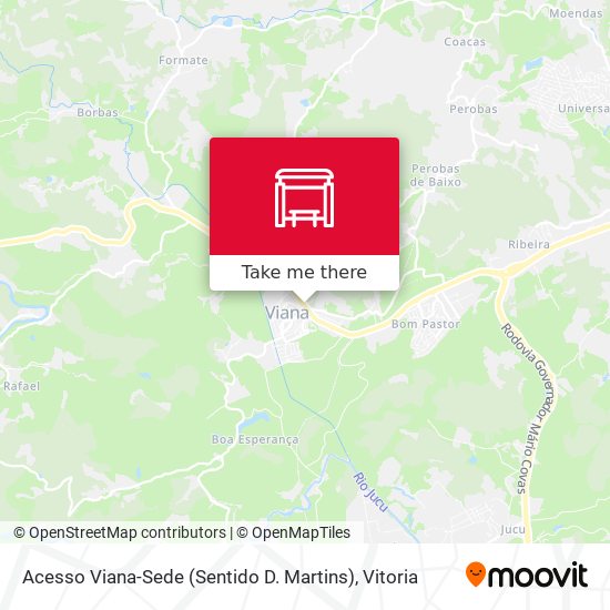 Acesso Viana-Sede (Sentido D. Martins) map
