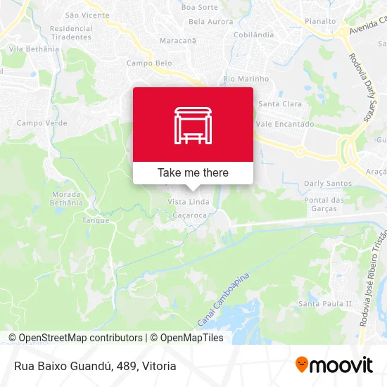 Rua Baixo Guandú, 489 map