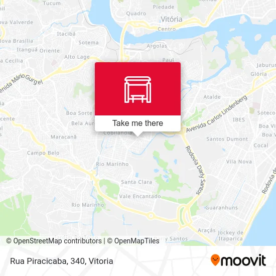 Rua Piracicaba, 340 map