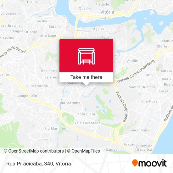 Rua Piracicaba, 340 map