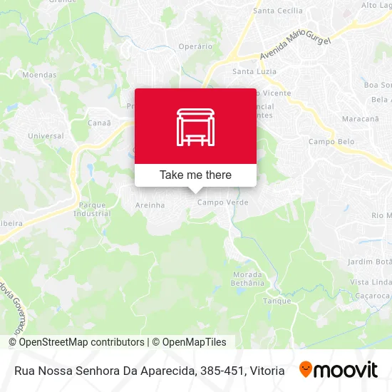 Rua Nossa Senhora Da Aparecida, 385-451 map