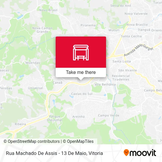 Rua Machado De Assis - 13 De Maio map