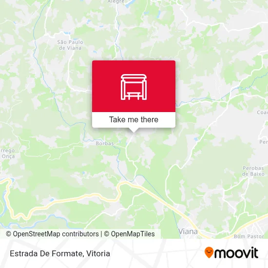 Estrada De Formate map