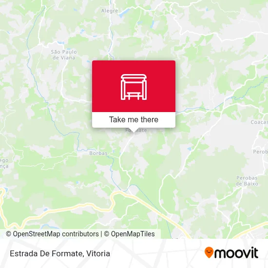 Estrada De Formate map