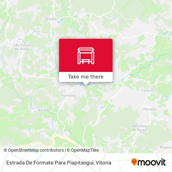 Estrada De Formate Para Piapitangui map