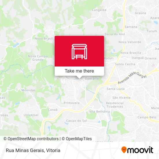 Rua Minas Gerais map