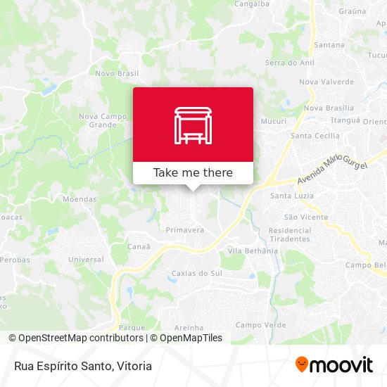 Rua Espírito Santo map