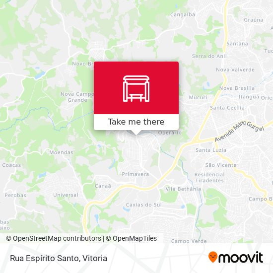 Rua Espírito Santo map