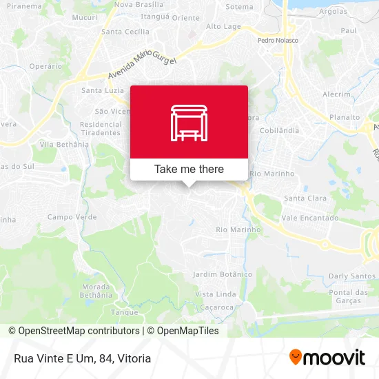 Rua Vinte E Um, 84 map