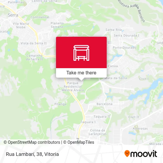 Rua Lambarí, 38 map