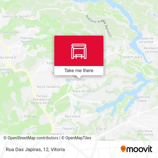 Rua Das Japiras, 12 map