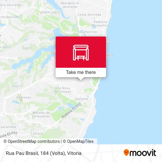 Rua Pau Brasil, 184 (Volta) map