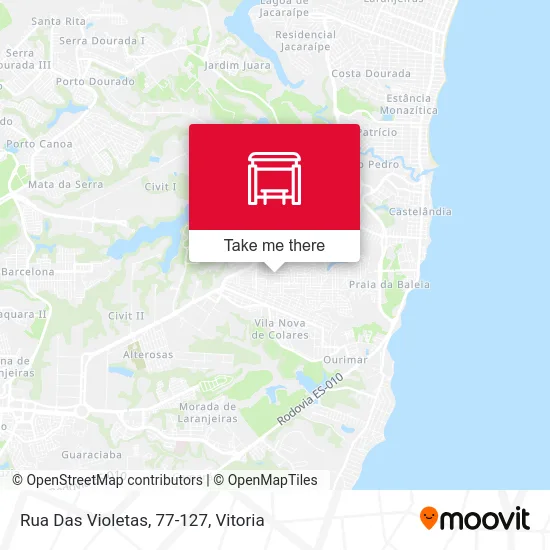 Rua Das Violetas, 77-127 map