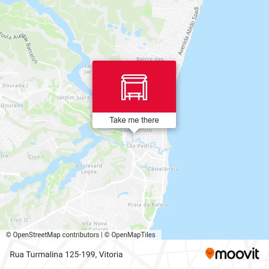 Rua Turmalina 125-199 map