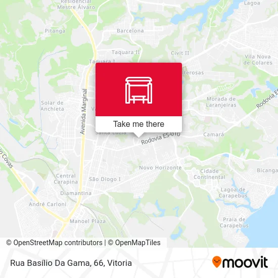 Rua Basílio Da Gama, 66 map