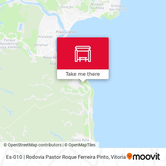 Es-010 | Rodovia Pastor Roque Ferreira Pinto map