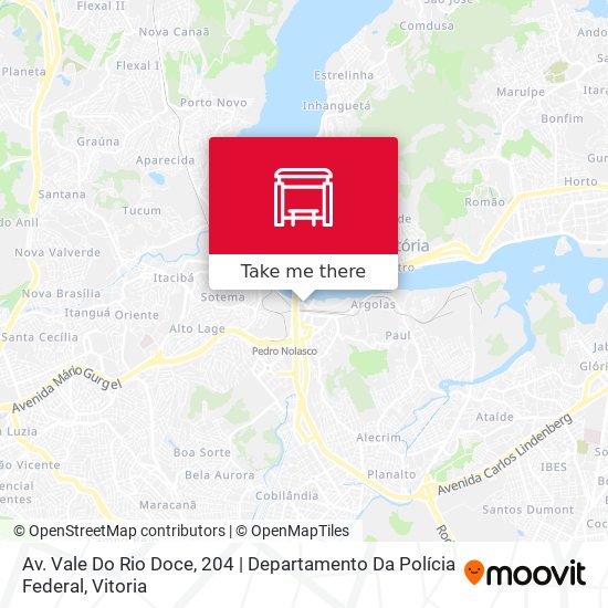 Mapa Av. Vale Do Rio Doce, 204 | Departamento Da Polícia Federal