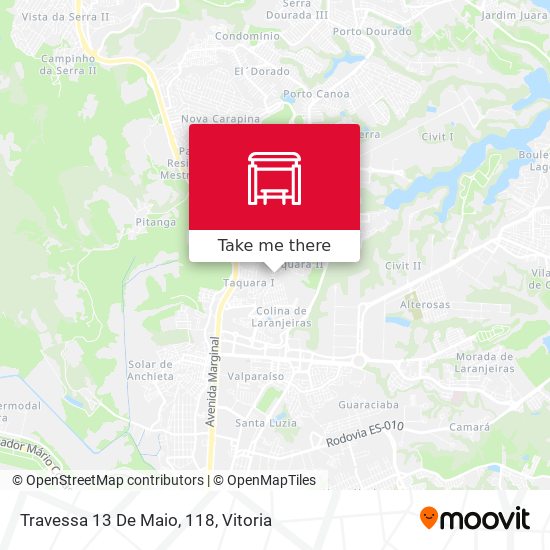 Travessa 13 De Maio, 118 map