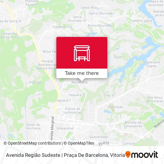 Avenida Região Sudeste | Praça De Barcelona map