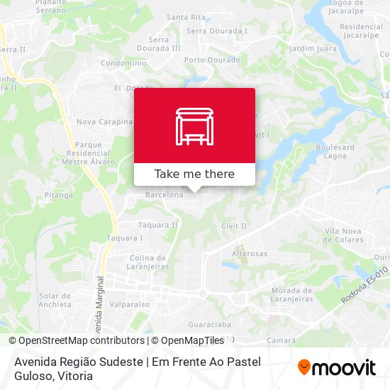 Avenida Região Sudeste | Em Frente Ao Pastel Guloso map