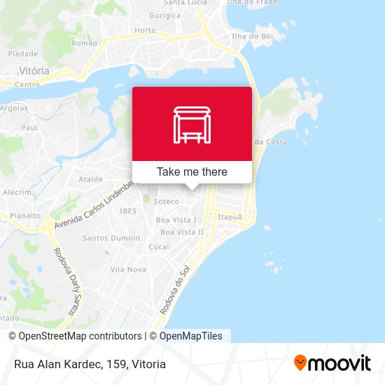 Rua Alan Kardec, 159 map