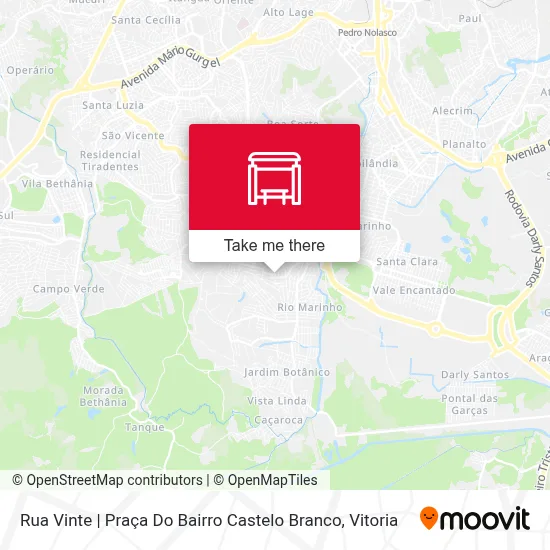 Rua Vinte | Praça Do Bairro Castelo Branco map