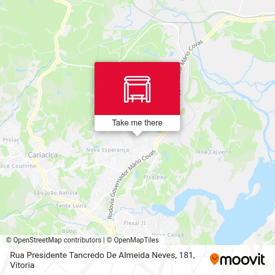 Rua Presidente Tancredo De Almeida Neves, 181 map