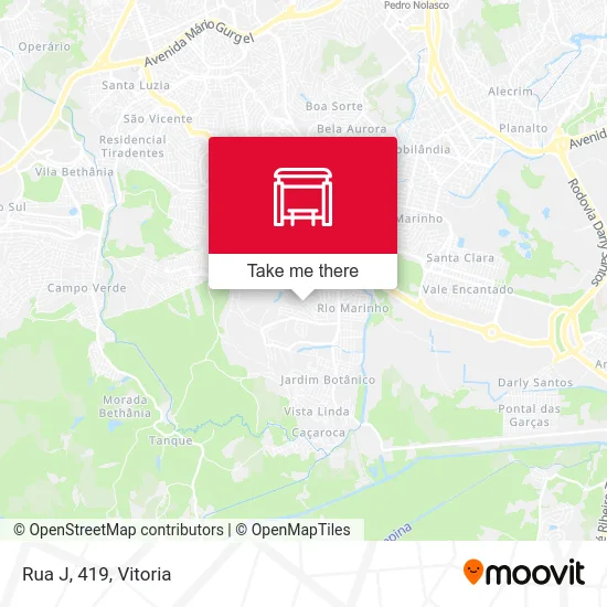 Rua J, 419 map