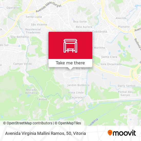 Avenida Virgínia Mallini Ramos, 50 map