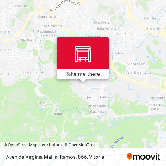 Avenida Virgínia Mallini Ramos, 866 map