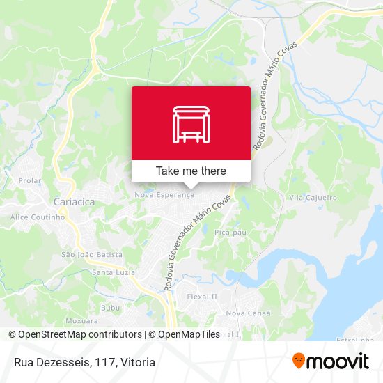 Rua Dezesseis, 117 map