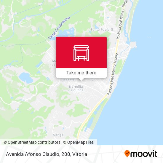 Avenida Afonso Claudio, 200 map