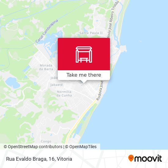 Rua Evaldo Braga, 16 map