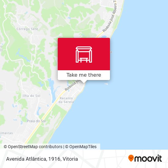 Avenida Atlântica, 1916 map
