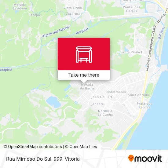 Rua Mimoso Do Sul, 999 map