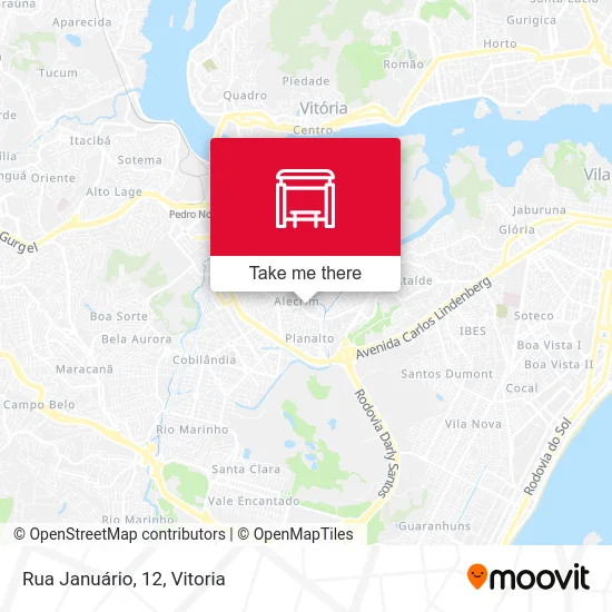 Rua Januário, 12 map