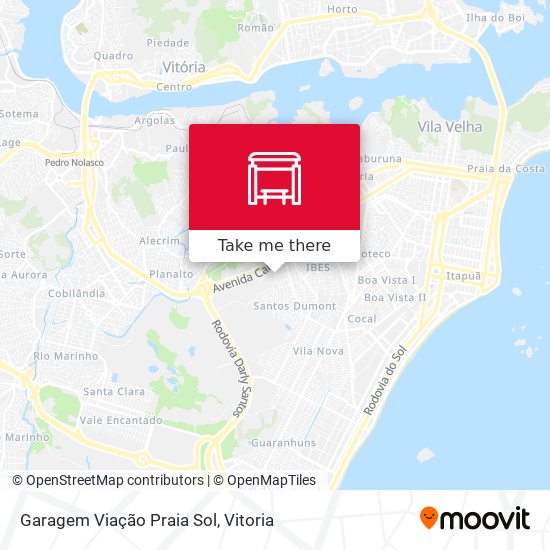 Garagem Viação Praia Sol map