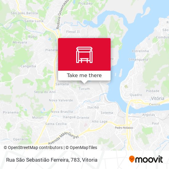 Rua São Sebastião Ferreira, 783 map
