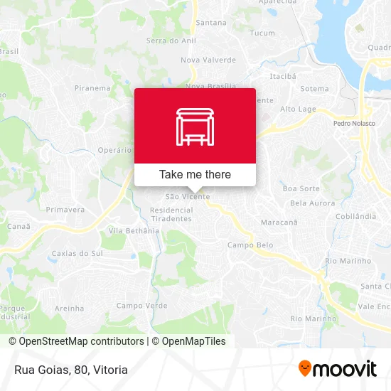 Rua Goias, 80 map