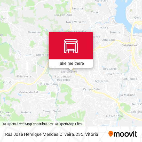 Rua José Henrique Mendes Oliveira, 235 map