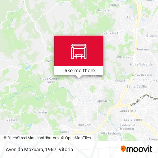 Avenida Moxuara, 1987 map