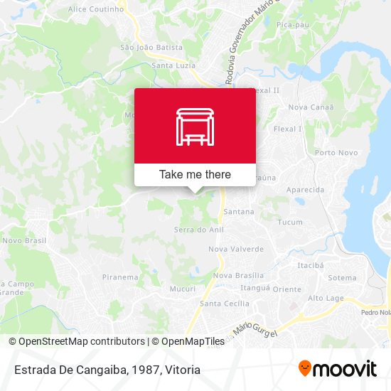 Estrada De Cangaiba, 1987 map