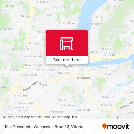 Mapa Rua Presidente Wenceslau Braz, 18