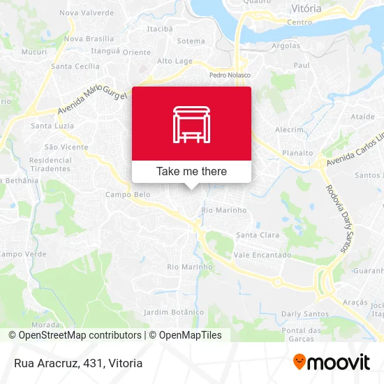 Rua Aracruz, 431 map