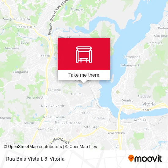 Rua Bela Vista I, 8 map